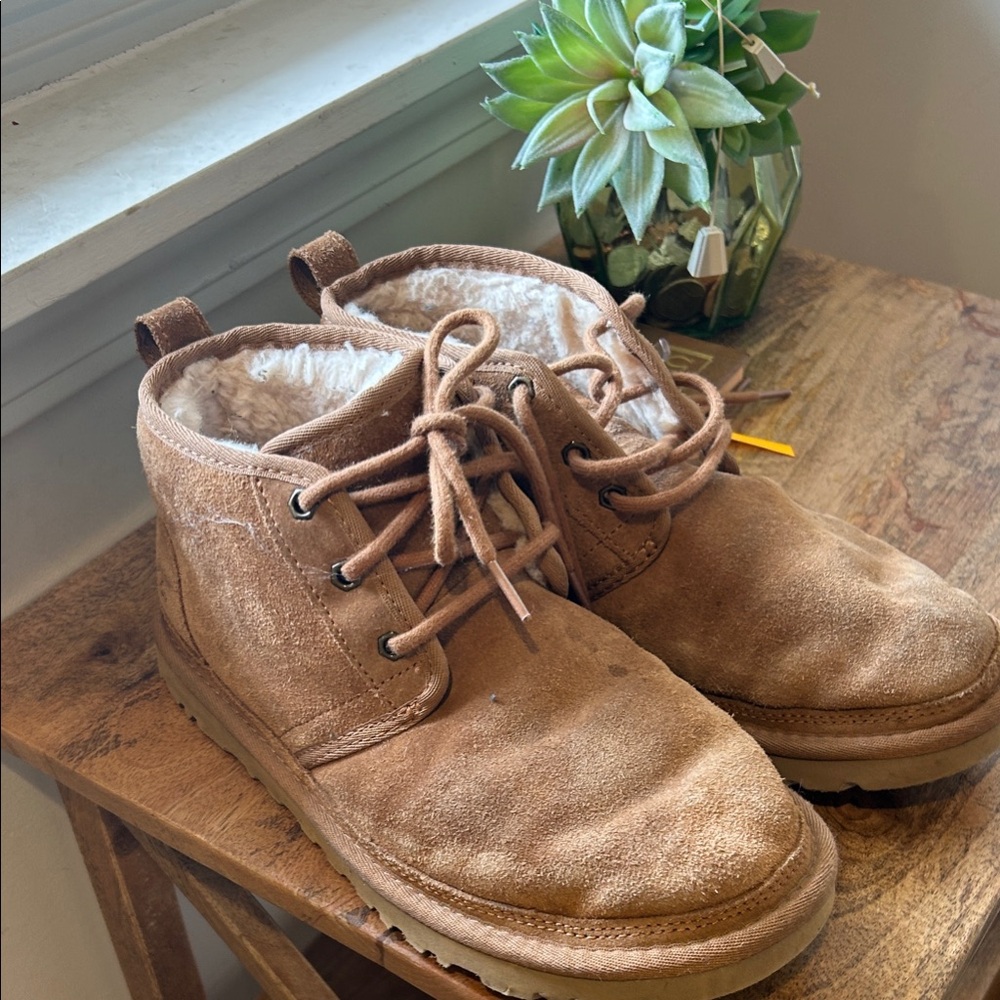 UGG Kids Tan Suede Boots